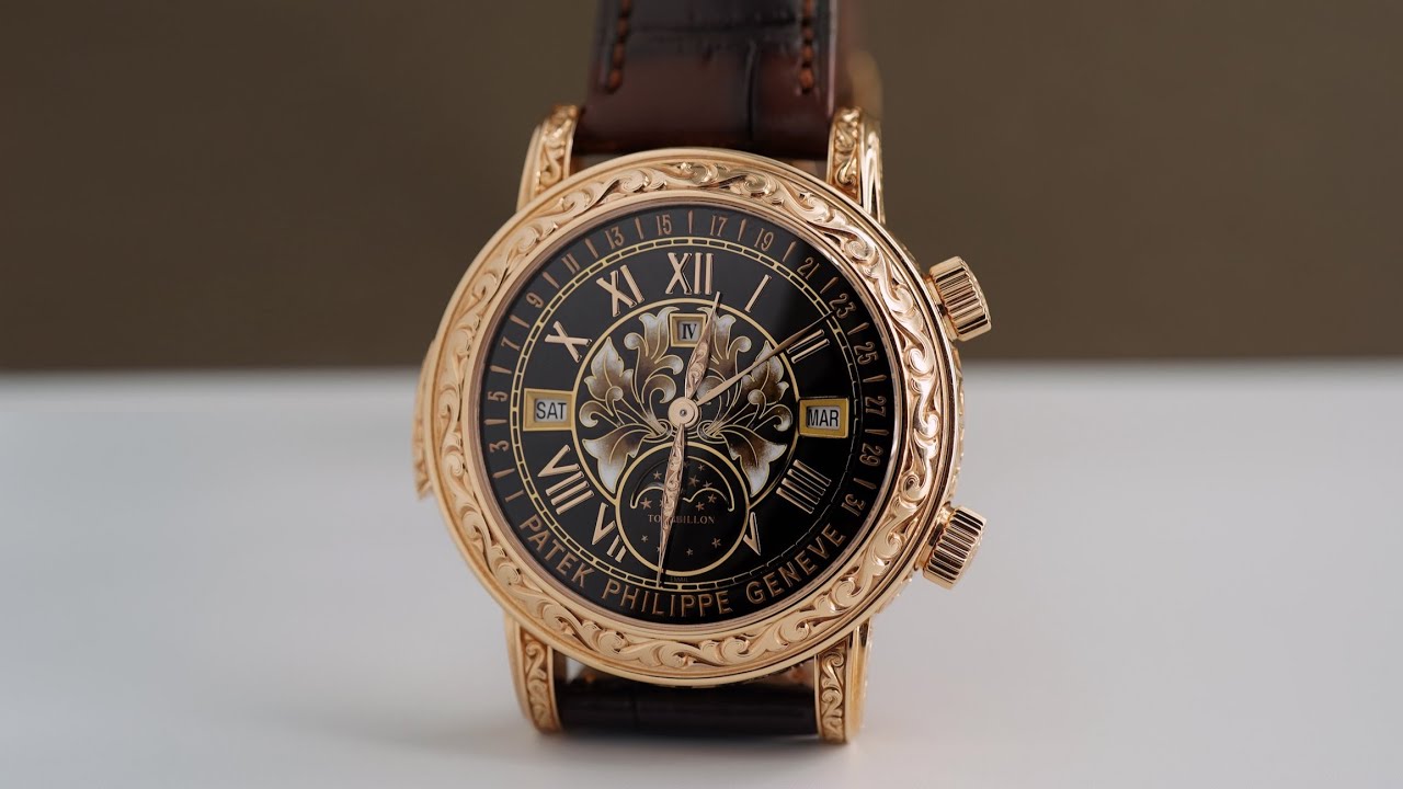 Patek Philippe Sky Moon Tourbillon Rose Gold 6002R-001 #patekphilippe #watch