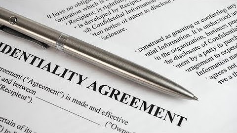 Confidentiality Agreement Document | Stock Footage - Videohive
