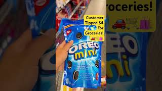 Uber Eats Customer Tipped $4 For Groceries! 🚗🛒🛍️ #shorts #walmart #grocerydelivery