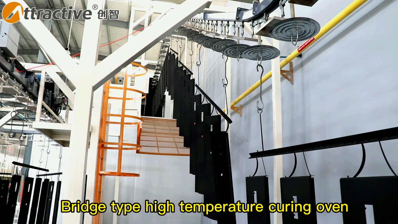 Attractivechina Metal Cabinet Powder Coating Production Line