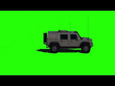 Military Vehicle green screen