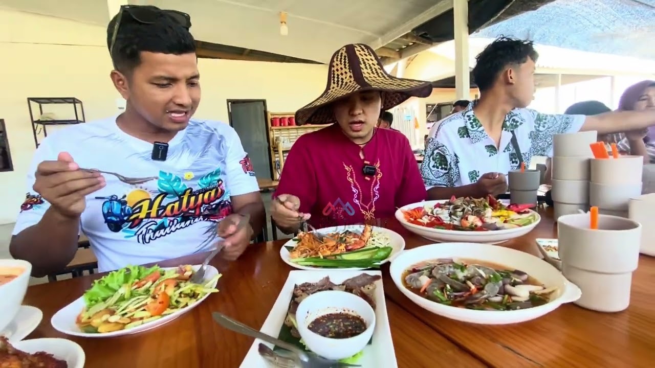 Bawa JIRAYUT Makan krabu seafood segar sedap di tepi pantai Narathiwat