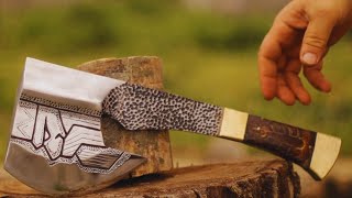 Making Axe sellable 200$ out of trash - Making axe from an Old Rusty leaf-springs