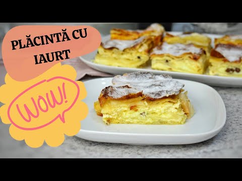 Video: Plăcintă Cu Nuci Cu Iaurt Natural