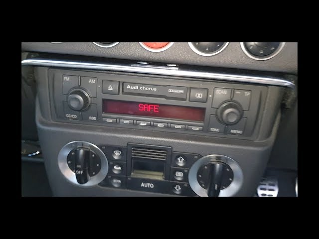 Audi tt safe mode radio code fix MK1 