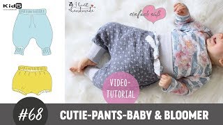 Eine süße Babyhose aus Musselin ganz einfach selber nähen DIY-Näh-Tutorial