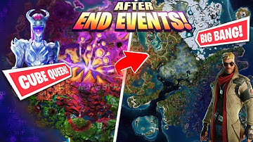 Fortnite Maps after END EVENTS! BIG BANG, Blackhole, Fracture, Flip and Fracture (EVOLUTION)