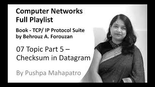 07 Topic Part 5 – Checksum in the Datagram