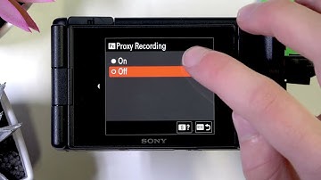 SONY ZV-1 II – How to Enable or Disable Proxy Recording
