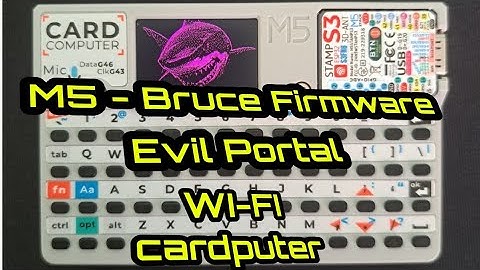 M5 Cardputer Bruce Firmware Evil Portal