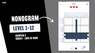 Nonogram | Puzzle Game | Paint By Number (Series Of Boat’s Love) | Chapter 3 Level 1-12 screenshot 5