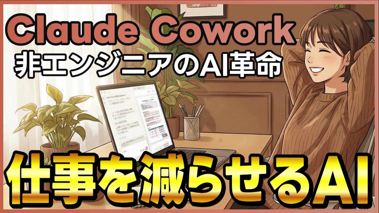 【Claude Cowork完全ガイド】プログラミング不要！PCのファイル整理・契約書レビュー・スライド作成を全自動でやるAIエージェント爆誕！