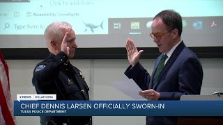 'Heartbeat of this department': New Tulsa Police Chief Dennis Larsen sworn in
