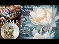 【ASMR】絵を描く作業音part3🎧日本画絵の具や筆の音　SOUNDs of brushing, making paint for Japanese style painting "Nihonga"