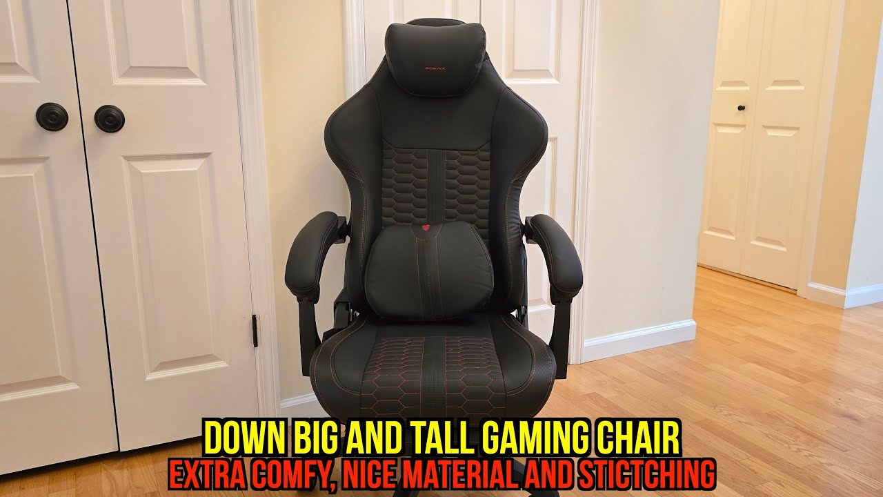 Dowinx Big and Tall Gaming Chair with Footrest, High Back Ergonomic Office Chair