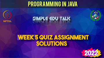 Programming in Java Week 5 Quiz answers with detailed proof of each answer | Nptel | Swayam