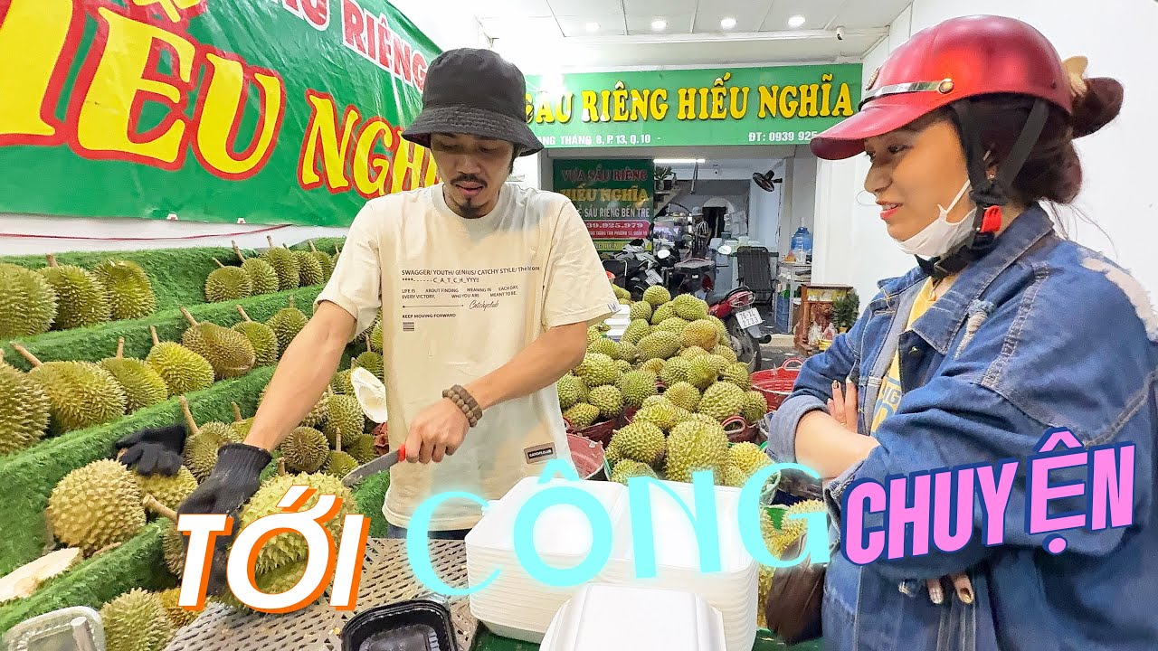 Em gái mua sầu riêng LÀM DŨNG đớ như cây cơ hết sức vui vẻ MAI GHÉ mở hàng giúp anh nhé 
