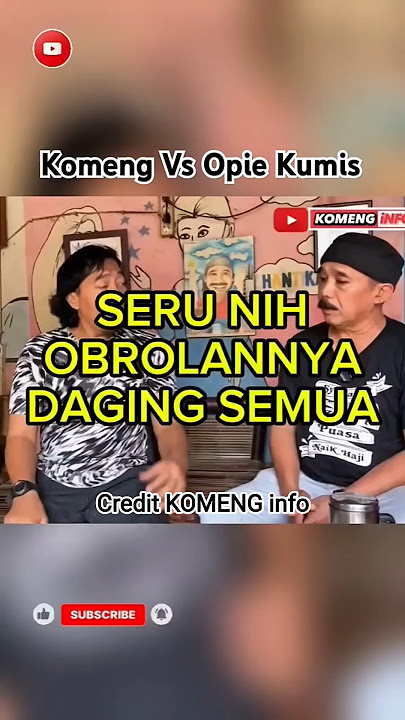 Komeng Dan Opie Kumis #komeng #opiekumis #komedi