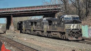Trains at CP Marion with some rare equipment moves