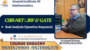 Real Analysis (Question Sequence)