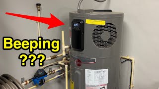 Fixed Rheem Hybrid Water Heater Beeping - Error A108 Condensate Blocked Unclog Line