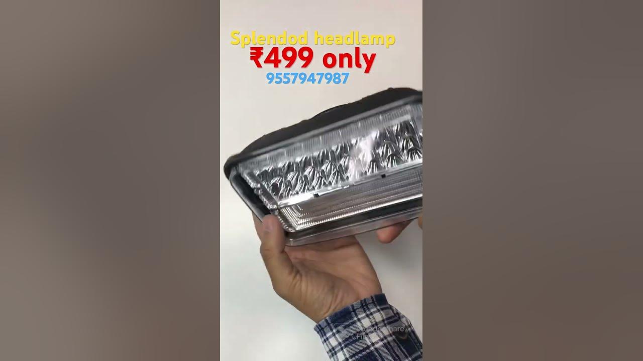 Led headlamp for splendor #ledlights #hero #splendor #splendormodified #modification #bikelover #1