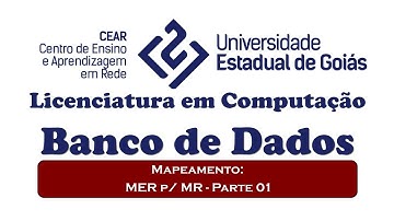 AULA08: Mapeamento MER para MR   Parte 01