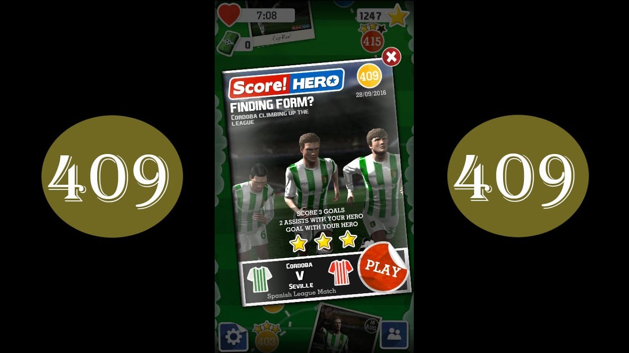 Score Hero - level 409 - 3 stars - YouTube