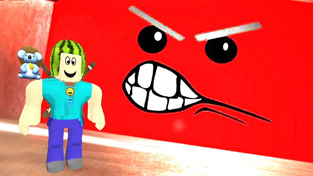 Kırmızı Kızgın Duvar Zombik ve Karpuz Kafanın Peşinde - Roblox