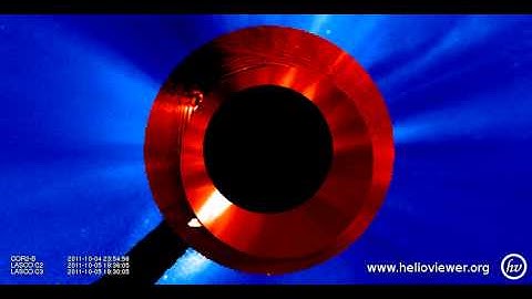 LASCO C2/C3, COR2-B  (2011-10-05 01:48:06 - 2011-10-06 22:24:05 UTC)