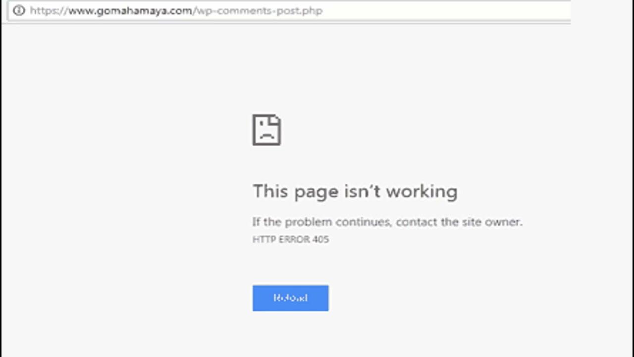 How To Fix HTTP 405 Error WordPress   405 error on wp comments post php after switching http to http