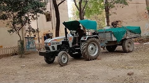 Eicher 333 Tractor stuck in soil with loaded Trolley | Dangerous driver | Eicher ने दम तोड़ दिया