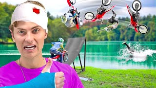 Training to Backflip a Dirt Bike In 24hrs!! (GONE WRONG)