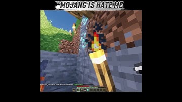 Mojang Is Anytime Hate Me In Minecraft #minecraft #shorts #like
