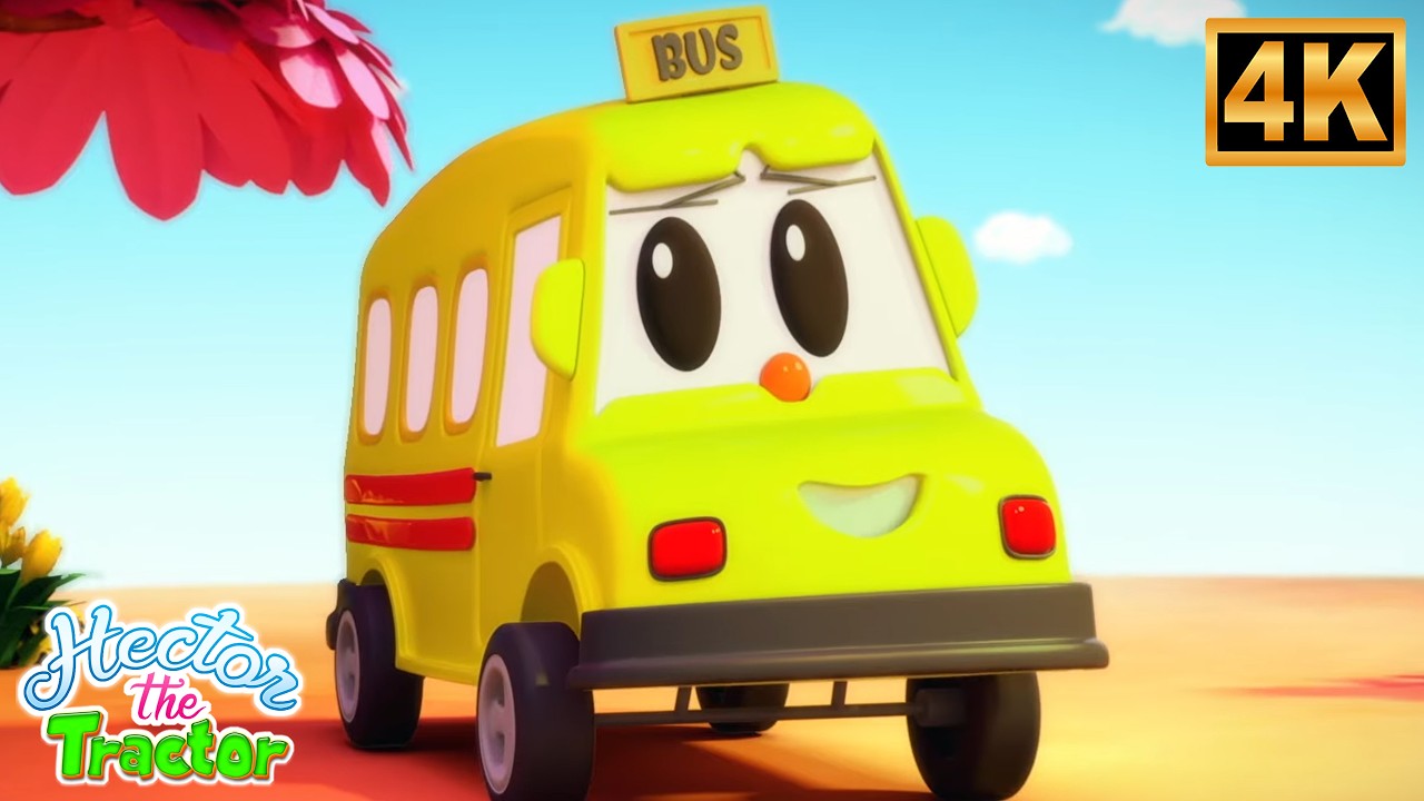 Wheels On The Bus Ride Around Town | Fun Learning Songs, Nursery Rhymes ...