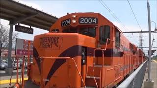 South Shore Line GP38-2 2004 Leads a Westbound Manifest to the BRC, Hegewisch, Chicago IL