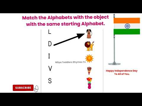 Match The Alphabets With The Object With The Same Starting Alphabet | #lkgenglish