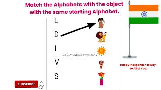 Match The Alphabets With The Object With The Same Starting Alphabet | #lkgenglish