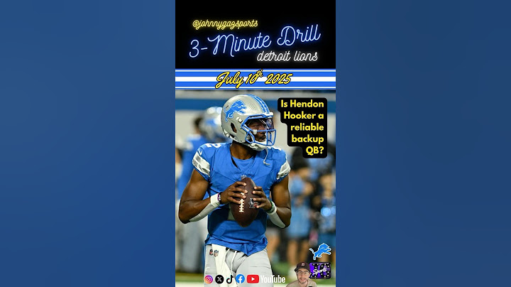Is Hendon Hooker a reliable backup QB? | Detroit Lions 3-Minute Drill #detroitlions #onepride #nfl