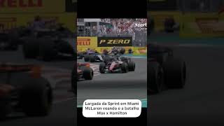 Largada da Sprint em Miami. Duelo Hamilton x Max #f1shorts #f1 #f1brasil #bortoleto #shortsbrasil