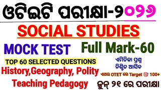 Target Otet Exam 2026 Social Studies Mock Testotet Social Studies Top 60selected Question