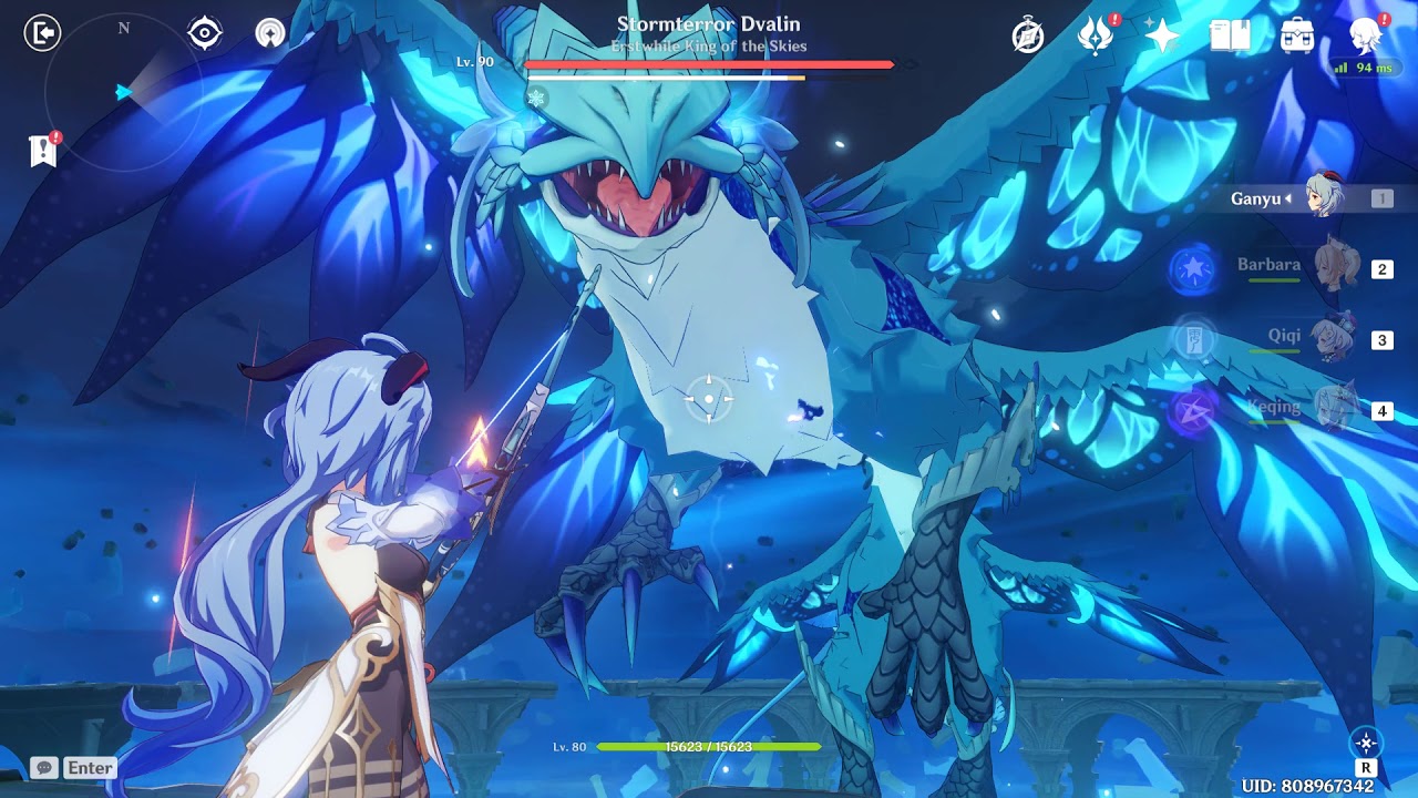 Genshin Impact Test Ganyu damage