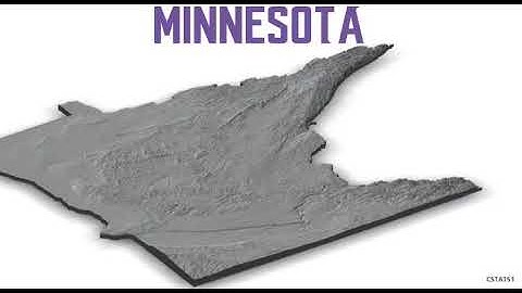 Minnesota Topography  - 3D Elevation Map