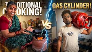 Gas Stove vs Traditional Cooking Challenge🍛 Which Tastes Better?