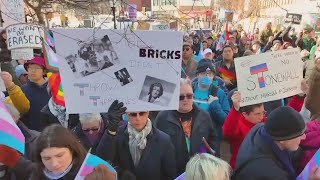 NY News Update - Rally at Stonewall Inn after trans references removed from website, Adams facing in