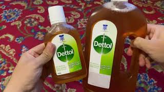 Unboxing Dettol Antibacterial Disinfectant Multiuse 1 Litre with Free 250ml #Dettol #Antibacterial