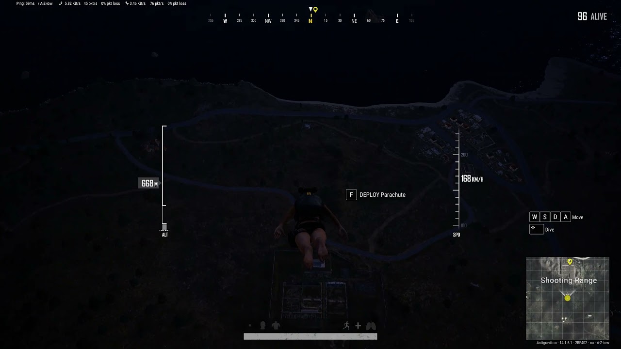 Parachute bug - PUBG 14.1 (PC)