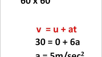 Physics - Motion word problems (Acceleration) - Motion - Part 7 - English