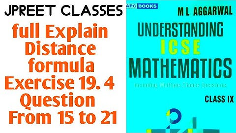 class9 #mlaggarwal chapter 19 #coordinategeometry exercise 19.4 question 15,16,17,18,19,20,21 #icse