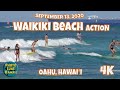 Waikiki Beach Action September 13, 2020 Oahu Hawaii Surfing